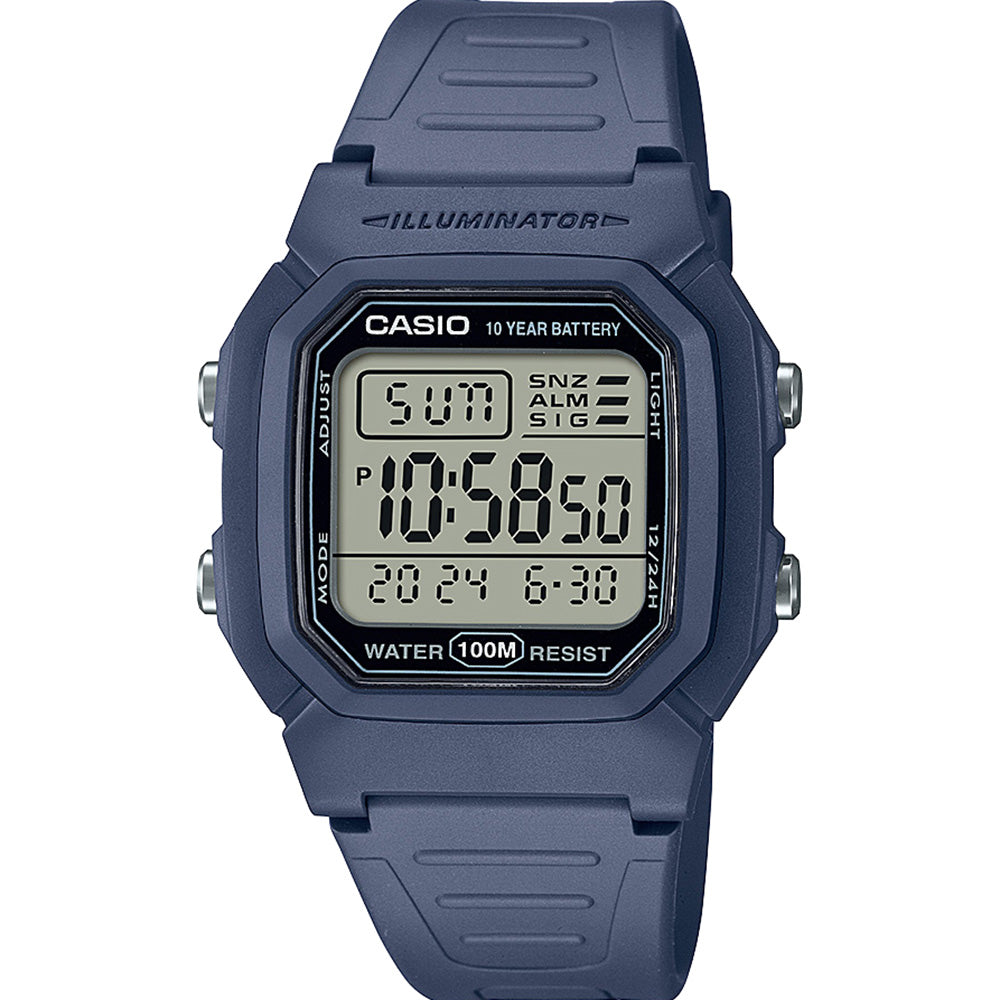 Casio W800H-2A Utility Blue Digital  Watch