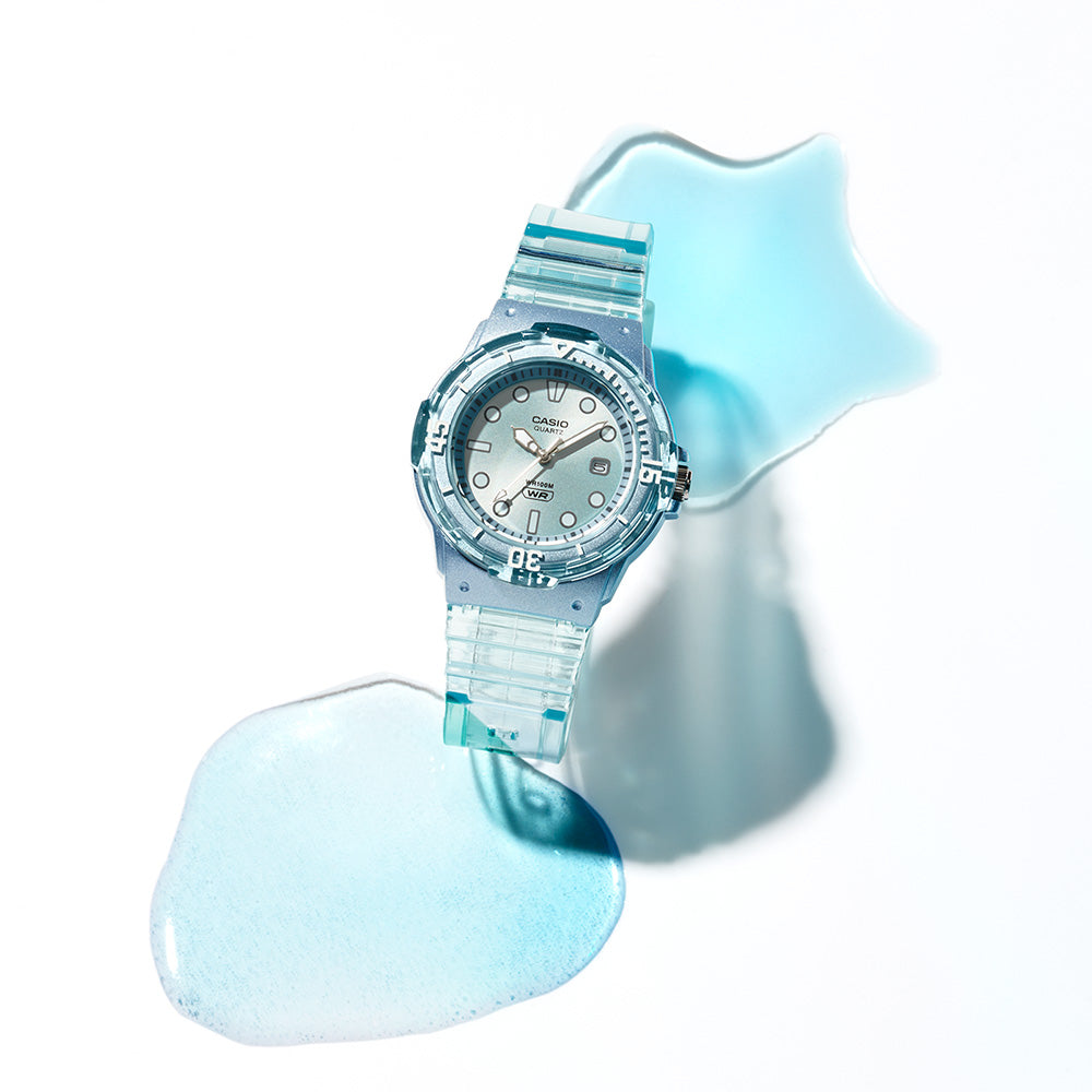 Casio LRW200HS-2E Blue Transparent Watch