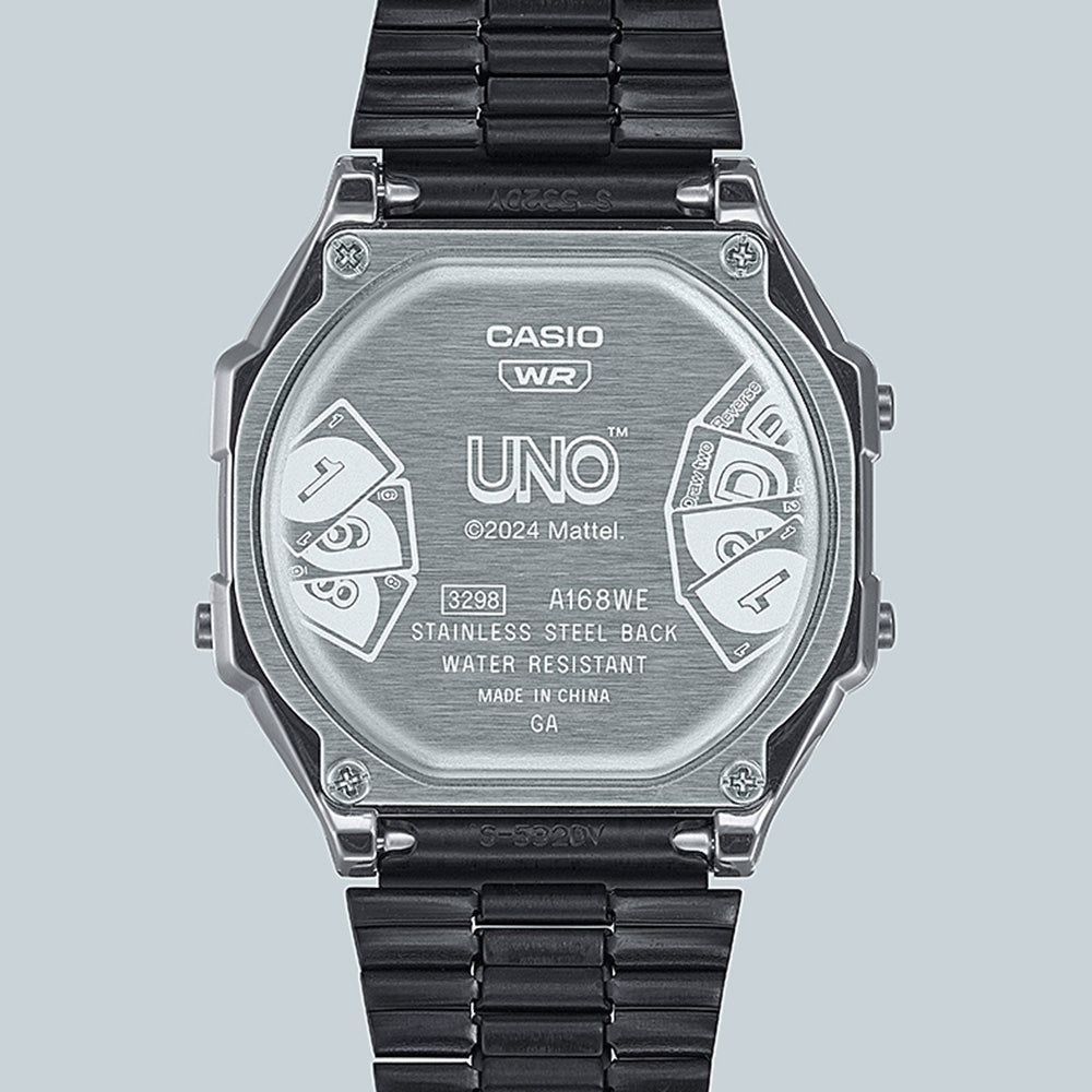 Casio Vintage A168WEUC-1A UNO Collaboration Limited Edition– Shiels ...