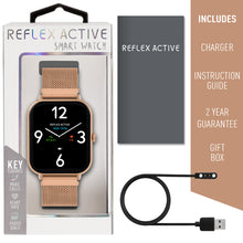 Load image into Gallery viewer, Reflex Active RA23-4080 Series 23 Rose Gold Mesh Smart Watch