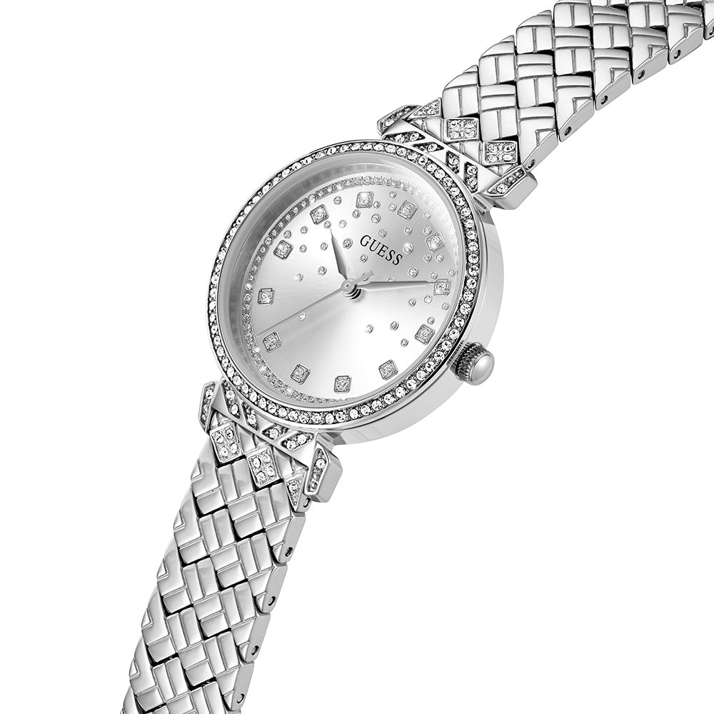 Guess Ladies Enchantment Silver Dial Watch - GW0763L1 GUESS Guess Ladies Enchantment Silver Dial Watch - GW0763L1 GUESS