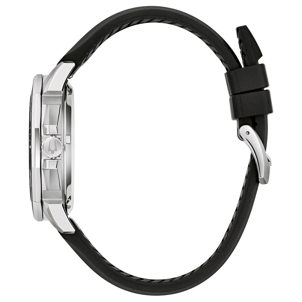 Bulova Marine Star Yellow Dial Precisionist Watch with Rubber Strap Model 200m WR - 96B431 9ct Gold Ring, Gold Jewellery, Gold Rings Bulova Marine Star Yellow Dial Precisionist Watch with Rubber Strap Model 200m WR - 96B431 9ct Gold Ring, Gold Jewellery, Gold Rings