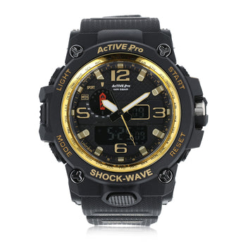 Active Pro 1545D Digital Black Gold Sports Watch