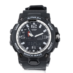Active Pro 1545D Digital Black Silver Sports Watch