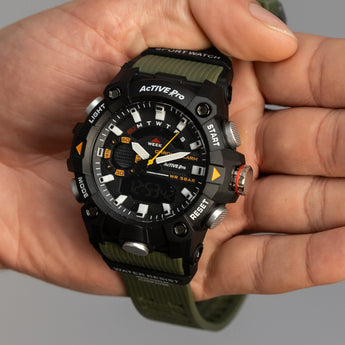 Active Pro Digital 8040 Army Green Sports Watch