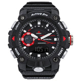 Active Pro Digital 8040 Black and Red Sports Watch