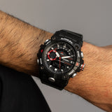 Active Pro Digital 8040 Black and Red Sports Watch