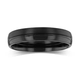 Zirconium 5mm Gents Ring 1.7mm Thick Standard Fit Size Z