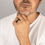 Zirconium 8mm Gents Ring 2.0mm Thick Standard Fit Size Y