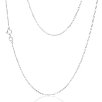 Sterling Silver 30 Gauge Diamond Cut 50cm Chain