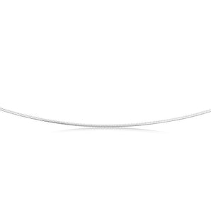 Sterling Silver Snake 45cm Chain