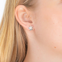 Load image into Gallery viewer, Sterling Silver Frangipani Stud Earrings
