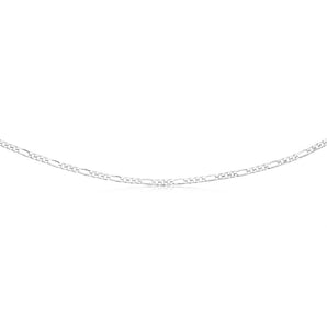 Sterling Silver 50cm Diamond Cut Figaro 1:3 Chain