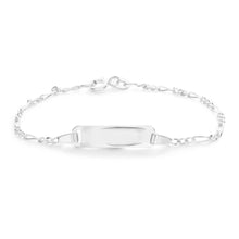 Load image into Gallery viewer, Sterling Silver 14cm Figaro 1:3 ID Bracelet