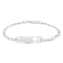 Load image into Gallery viewer, Sterling Silver 16.5cm Figaro Bracelet