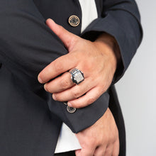 Load image into Gallery viewer, 25 Diamonds Gents Ring in Sterling Silver