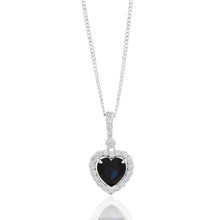 Load image into Gallery viewer, Sterling Silver Zirconia Heart Pendant