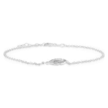 Load image into Gallery viewer, Sterling Silver 25cm Feather Anklet