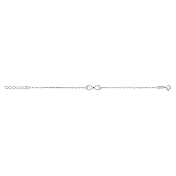 Sterling Silver 18.5cm Infinity Bracelet