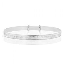Load image into Gallery viewer, Sterling Silver &#39;Twinkle Twinkle&#39; Engraved Baby Bangle