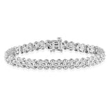 1/2 Carat Diamond 18.5cm Bracelet in Sterling Silver