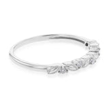 Luminesce Lab Grown Diamond Silver Stacker Ring