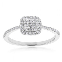 Load image into Gallery viewer, Silver 1/4 Carat Luminesce Laboratory Grown Ring with 57 Diamonds