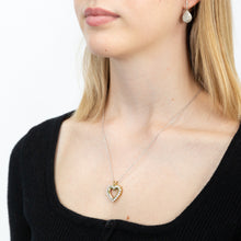 Load image into Gallery viewer, Luminesce Lab Grown Diamond 1 Carat Gold Plated Silver Heart Pendant