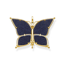 Load image into Gallery viewer, Thomas Sabo Sterling Silver Yellow Gold Plated Magic Stars Blue Butterly Pendant