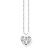 Load image into Gallery viewer, Thomas Sabo Engrav Sterling Silver CZ Heart Disc 40-45cm Chain