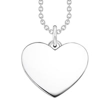 Load image into Gallery viewer, Thomas Sabo Engrav Sterling Silver CZ Heart Disc 40-45cm Chain
