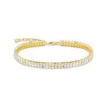 Load image into Gallery viewer, Thomas Sabo Heritage Gold Plated Sterling Silver CZ Tennis 16-19cm Bracelet