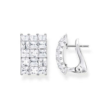 Load image into Gallery viewer, Thomas Sabo Heritage Sterling Silver CZ Curved Stud Earrings