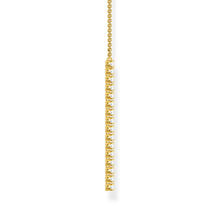 Load image into Gallery viewer, Thomas Sabo Heritage Gold Plated Sterling Silver CZ Bar on 40-45cm Chain