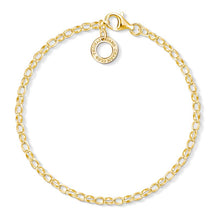 Load image into Gallery viewer, Thomas Sabo Charm Club Yellow Gold Plated Sterling Silver Belcher 18.5cm Bracelet