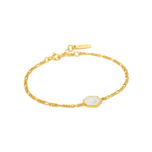 Load image into Gallery viewer, Ania Haie Gold Plated Sterling Silver Wild Soul Compass Emblem Bracelet