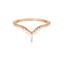 Load image into Gallery viewer, Georgini Rock Star Rose Gold Plated Sterling Silver Tiara Ring