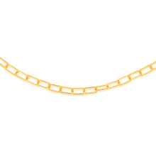 Load image into Gallery viewer, Sterling Silver Gold Plated Rectangle Twistlink 45cm Chain