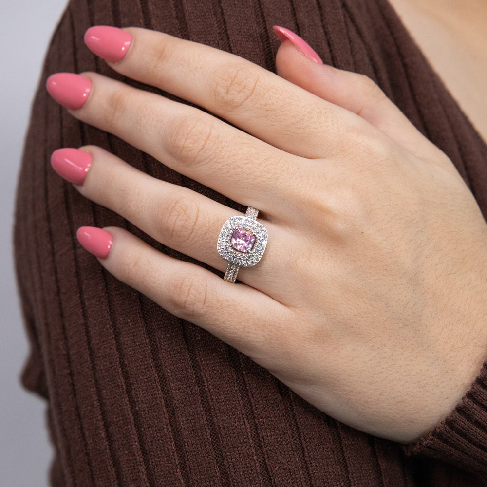 Exceptional 2.36 Carat Hot-Pink Sapphire Diamond Platinum Ring, GIA Ce –  jeweleretteandco