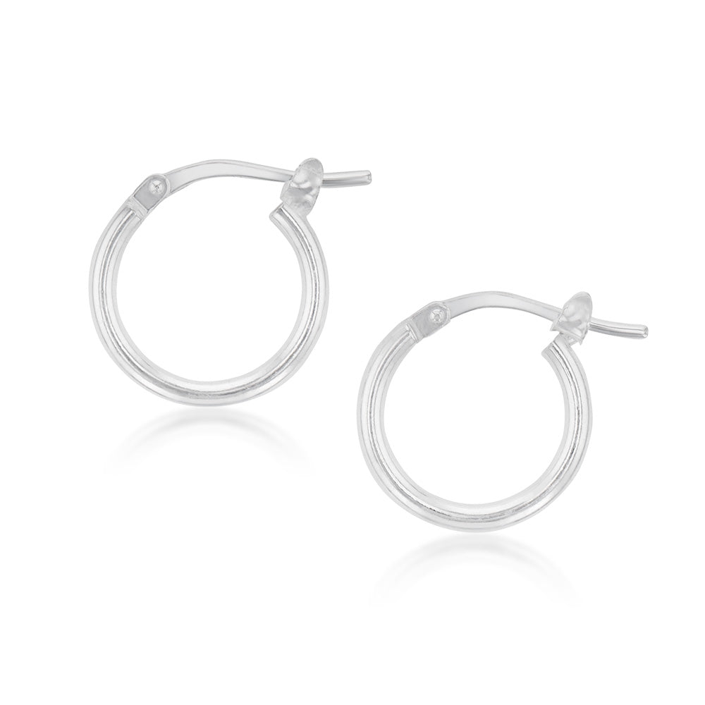 3 Pairs 925 Sterling Silver Hoop Earrings | Small White Gold Plated Hoop  Earrings for Women Girls (13mm,15mm,20mm，25mm,30mm,40mm,50mm,60mm) -  Walmart.com