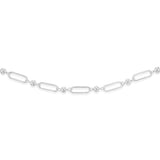 Sterling Silver Link And Ball Fancy 60cm Chain