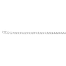 Load image into Gallery viewer, Sterling Silver Curb 100Gauge 19cm Bracelet
