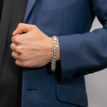Load image into Gallery viewer, Sterling Silver Curb 350 Gauge 21cm Bracelet