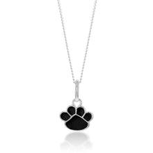 Load image into Gallery viewer, Sterling Silver Black Bear Paw Charm Pendant