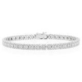 Sterling Silver 1/2 Carat Diamond 17.5cm Bracelet