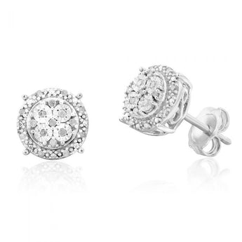 Sterling Silver 1/3 Carat Diamond Pendant Earring and Ring Set