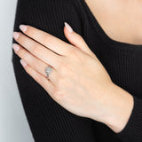 Sterling Silver 1/3 Carat Diamond Pendant Earring and Ring Set