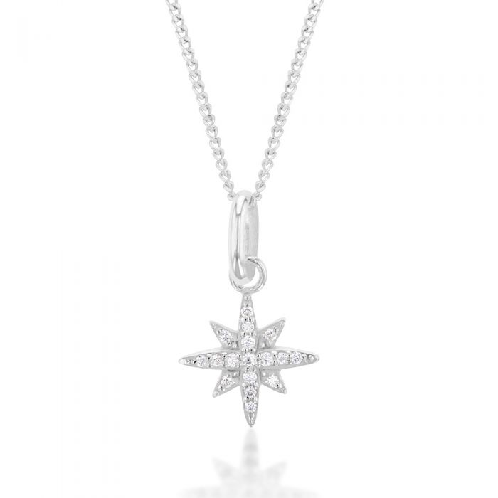 Cubic zirconia star necklace Clearance