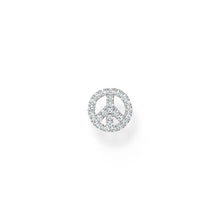Load image into Gallery viewer, Thomas Sabo Sterling Silver Charm Club Peace CZ Stud Earring *1 Piece Only*