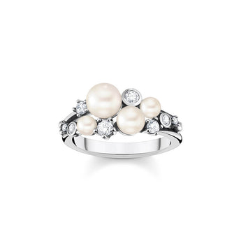 Thomas Sabo Sterling Silver Rise And Shine CZ Pearl Ring – Shiels